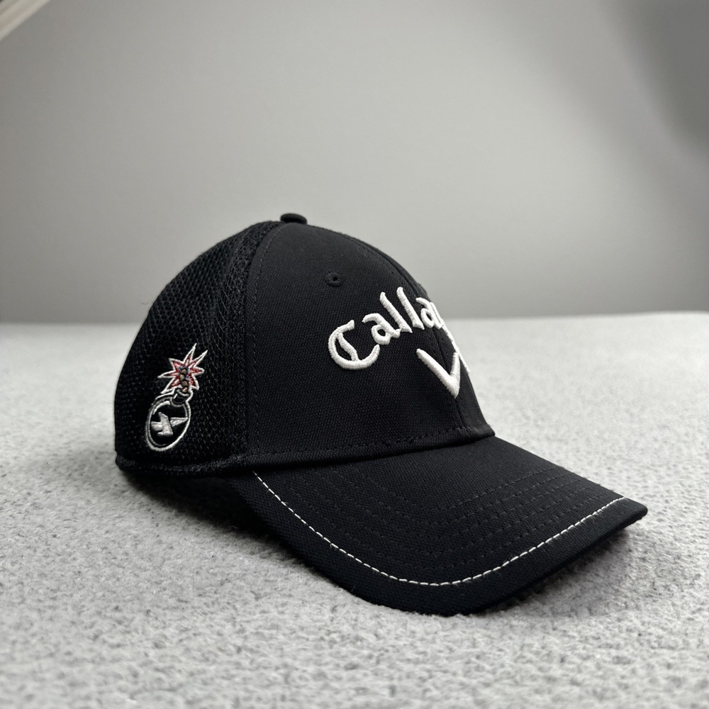 Callaway Tour Authentic Odyssey XR Bomb Golf Hat Men Small Medium Black Cap - Picture 11 of 14